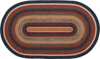 Thumbnail for Stratton Jute Braided Rug Oval 3'x5' with Rug Pad VHC Brands - The Fox Decor