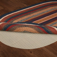 Thumbnail for Stratton Jute Braided Rug Oval 3'x5' with Rug Pad VHC Brands - The Fox Decor