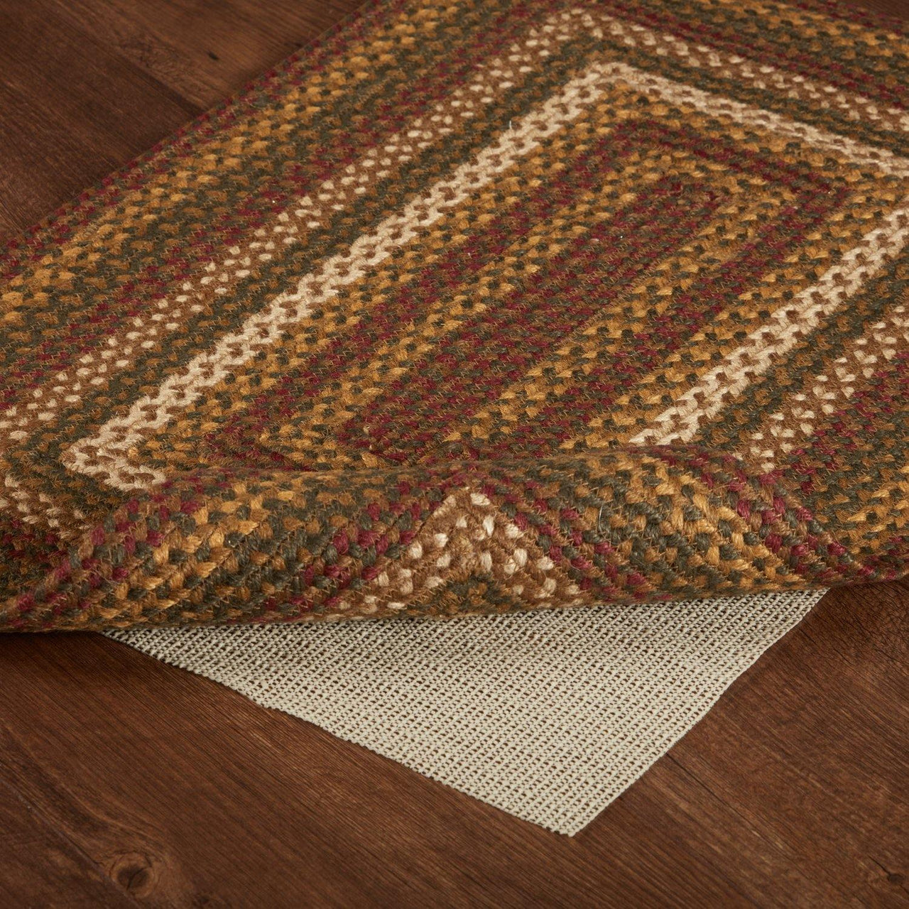 Tea Cabin Jute Braided Rug Rect 20"x30"with Rug Pad VHC Brands - The Fox Decor