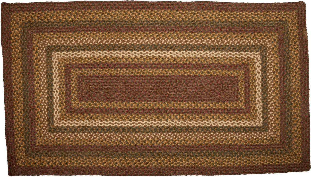 Tea Cabin Jute Braided Rug Rect 27"x48" with Rug Pad VHC Brands - The Fox Decor