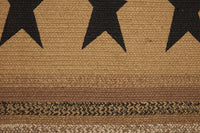 Thumbnail for Kettle Grove Jute Braided Rug Rect Stencil Stars 27