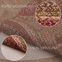 Thumbnail for Cider Mill Jute Braided Rug Half Circle 16.5