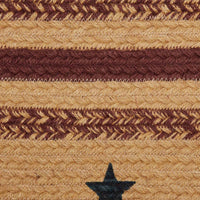 Thumbnail for Potomac Jute Braided Rug Oval Stencil Stars 3'x5' with Rug Pad VHC Brands - The Fox Decor