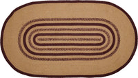 Thumbnail for Potomac Jute Braided Rug Oval Stencil Stars 27