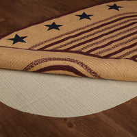Thumbnail for Potomac Jute Braided Rug Oval Stencil Stars 3'x5' with Rug Pad VHC Brands - The Fox Decor