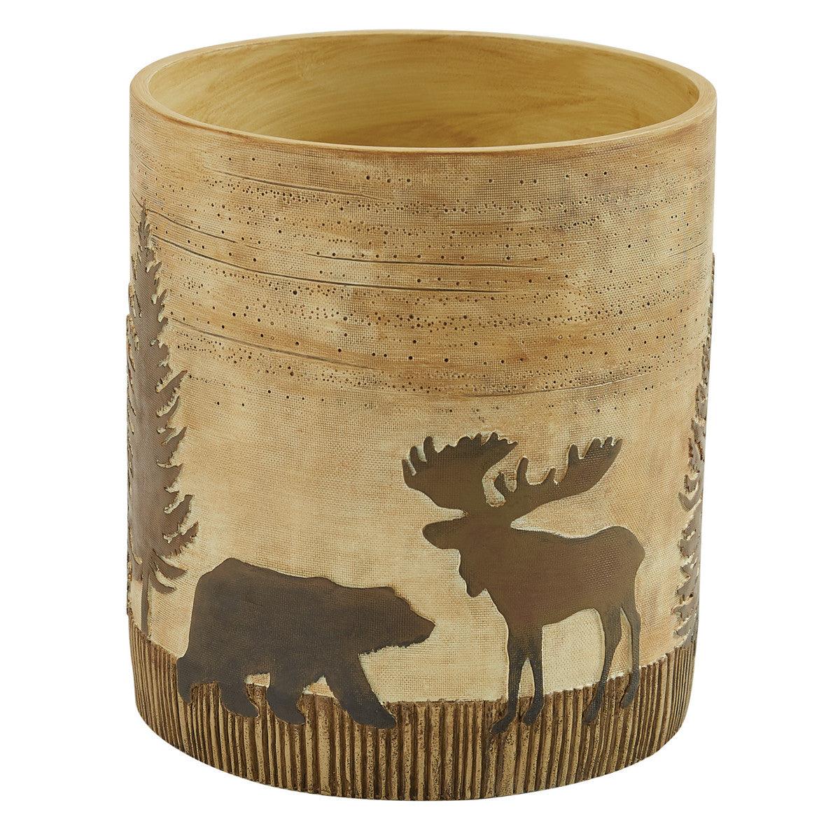 Brown Black Forest Waste Basket - Park Designs - The Fox Decor