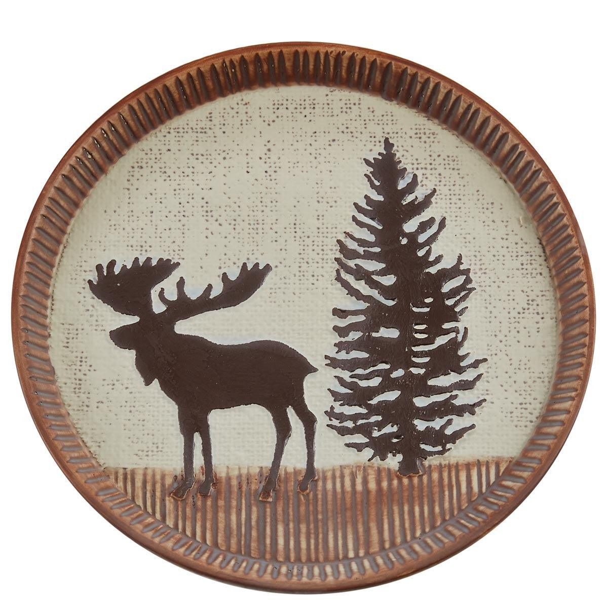 Wilderness Trail Moose Salad Plates - Set of 4 Park Designs