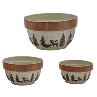 Wilderness Trail Mixing Bowls - Set of 3 Park Designs - The Fox Decor