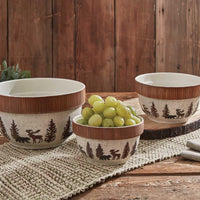 Wilderness Trail Mixing Bowls - Set of 3 Park Designs - The Fox Decor