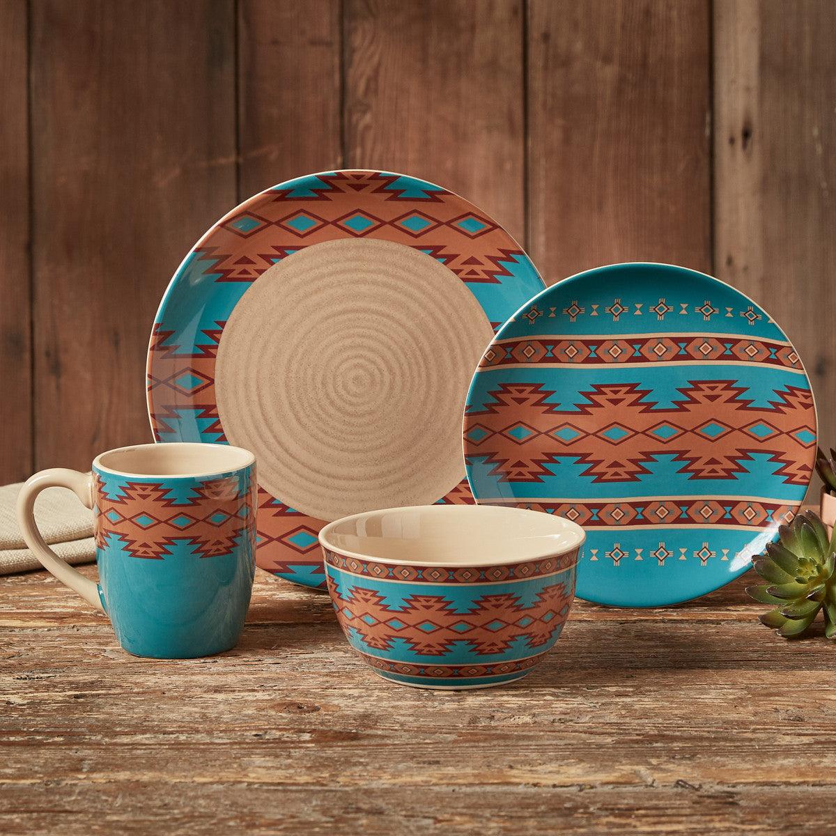 Southwest Pottery Cereal Bowls - Set of 4 Park Designs - The Fox Decor
