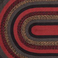 Cumberland Jute Braided Rug Oval 4'x6' with Rug Pad VHC Brands - The Fox Decor
