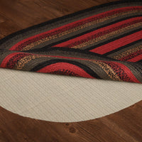 Thumbnail for Cumberland Jute Braided Rug Oval 4'x6' with Rug Pad VHC Brands - The Fox Decor