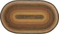Thumbnail for Kettle Grove Jute Braided Rug Oval 3'x5' with Rug Pad VHC Brands - The Fox Decor
