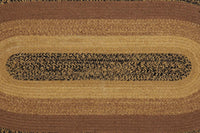 Thumbnail for Kettle Grove Jute Braided Rug Oval 3'x5' with Rug Pad VHC Brands - The Fox Decor