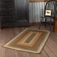 Thumbnail for Kettle Grove Jute Braided Rug Rect 3'x5' with Rug Pad VHC Brands - The Fox Decor