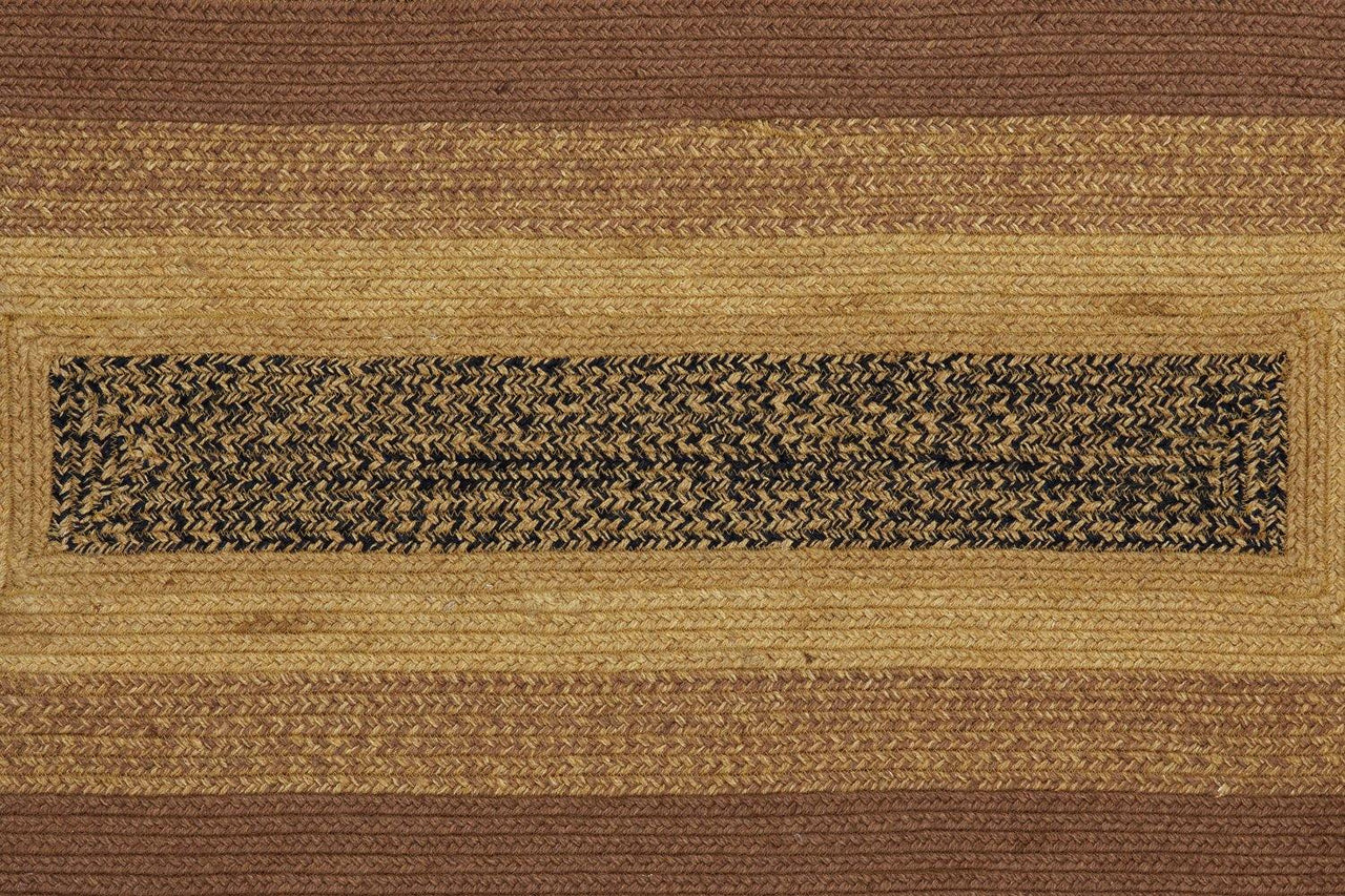 Kettle Grove Jute Braided Rug Rect 3'x5' with Rug Pad VHC Brands - The Fox Decor