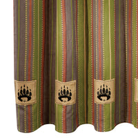 Thumbnail for Shenandoah Stripe Bear Patch Shower Curtain 72