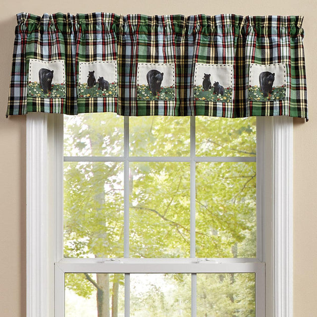 Happy Trails Bear Patch Valance - Park designs - The Fox Decor