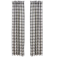 Thumbnail for Refined Rustic Lined Panel Pair Curtain 84