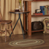 Tea Cabin Jute Braided Rug Oval 24