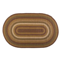 Thumbnail for Tea Cabin Jute Braided Rug Oval 3'x5' with Rug Pad VHC Brands - The Fox Decor