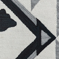 Thumbnail for Tribal Hooked Rug 4' x 6' Black, Gray Park Designs - The Fox Decor