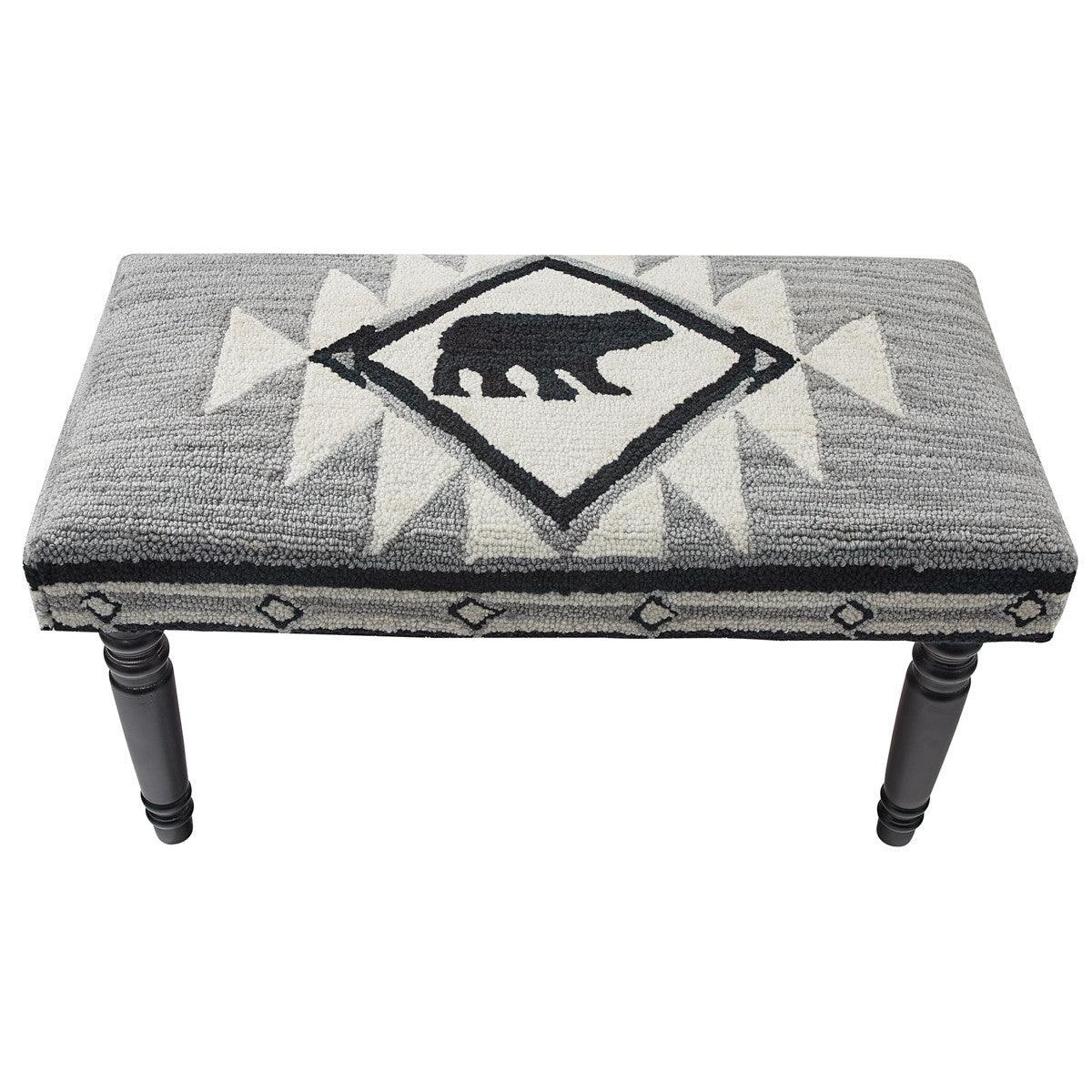 Tribal Hooked Bench Park Designs - The Fox Decor