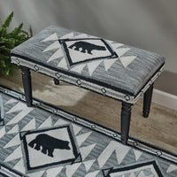 Thumbnail for Tribal Hooked Bench Park Designs - The Fox Decor