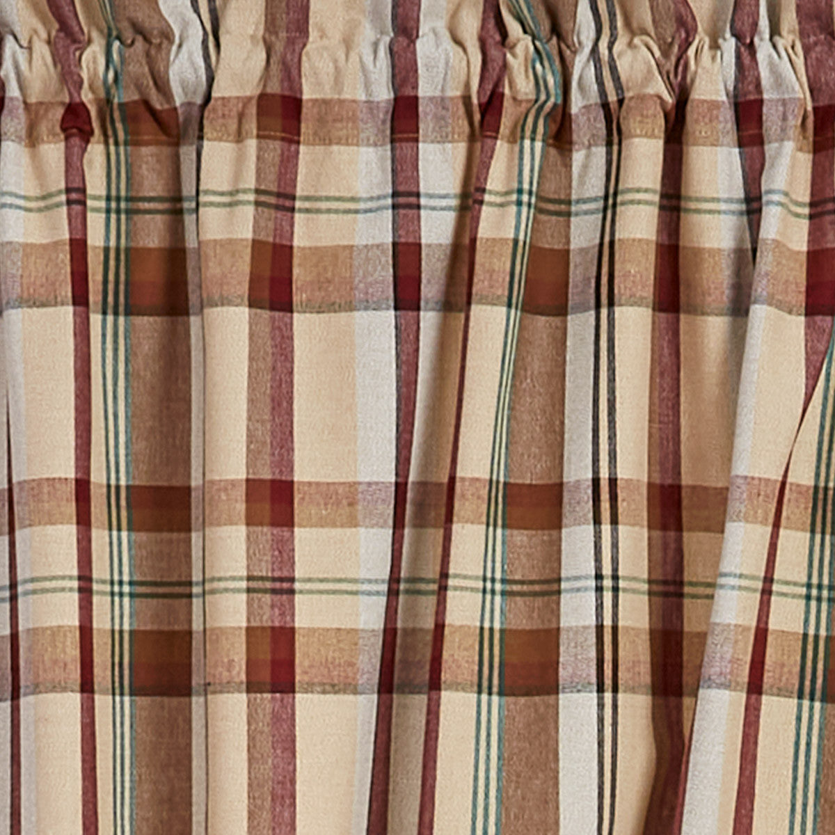 Gamekeeper Plaid Lined Panel Pair Curtain 84