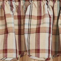 Thumbnail for Gamekeeper Plaid Valance - Lined Layered 72x16 Park designs