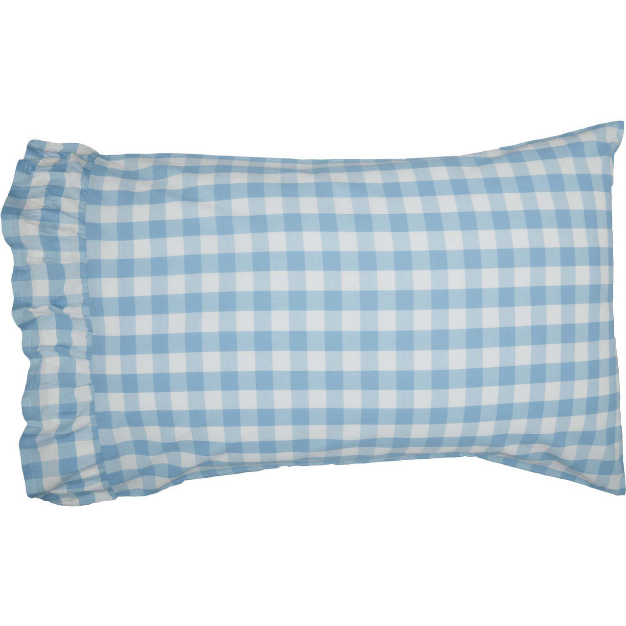 Annie Buffalo Blue Check Standard Pillow Case Set of 2 21x30+4 VHC Brands