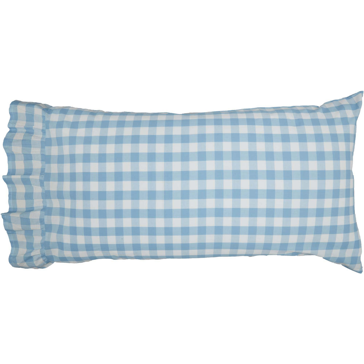 Annie Buffalo Blue Check King Pillow Case Set of 2 21x36+4 VHC Brands