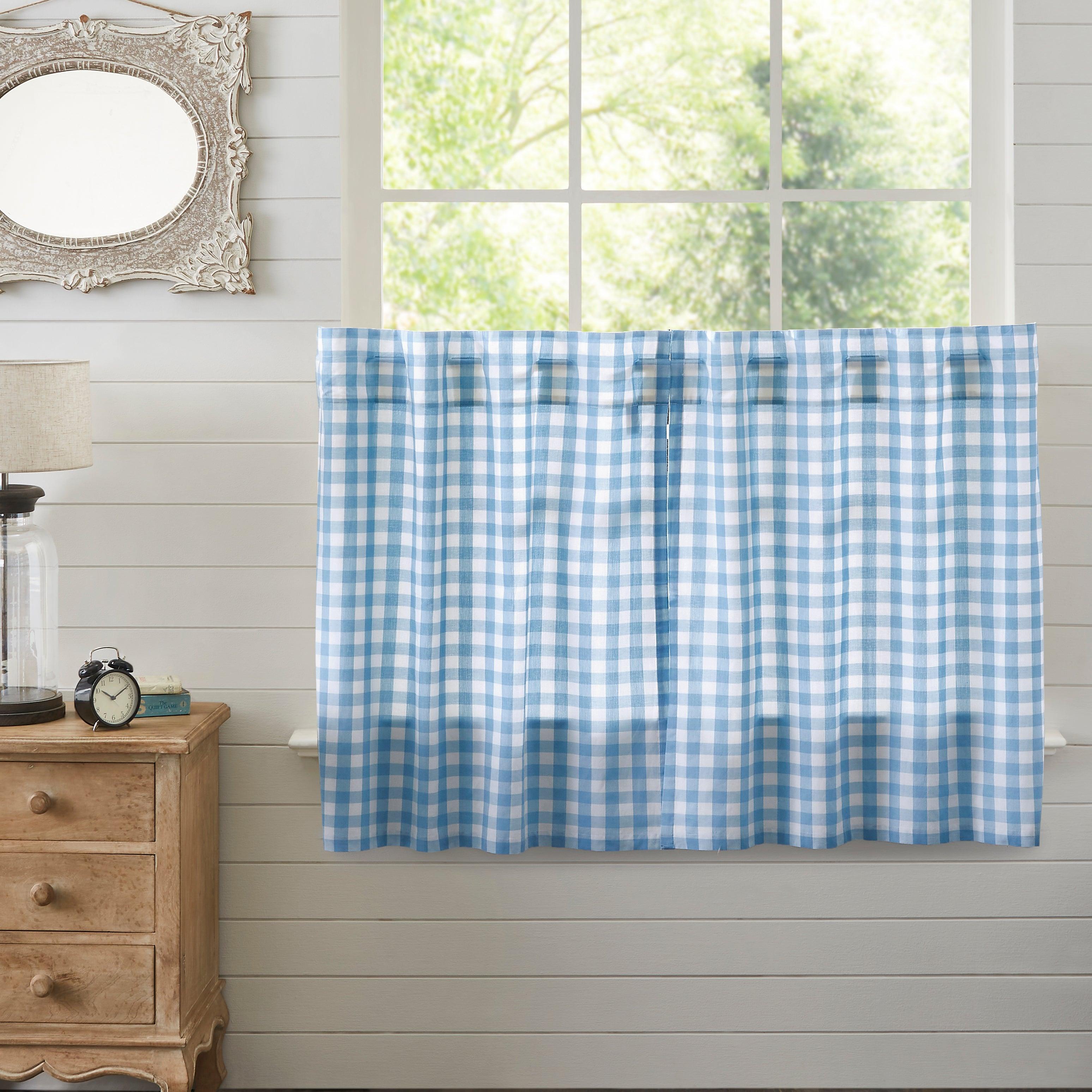 Annie Buffalo Blue Check Tier Set of 2 L36xW36 VHC Brands - The Fox Decor