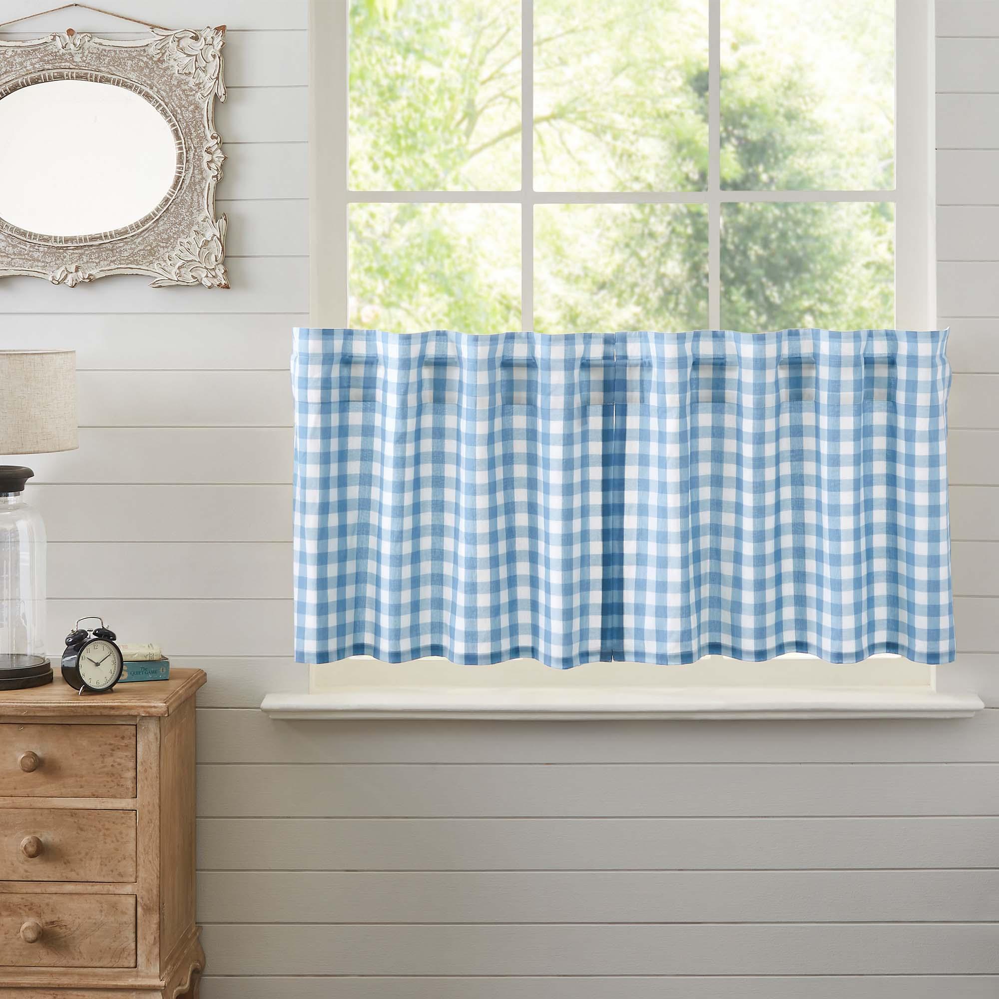 Annie Buffalo Blue Check Tier Set of 2 L24xW36 VHC Brands - The Fox Decor