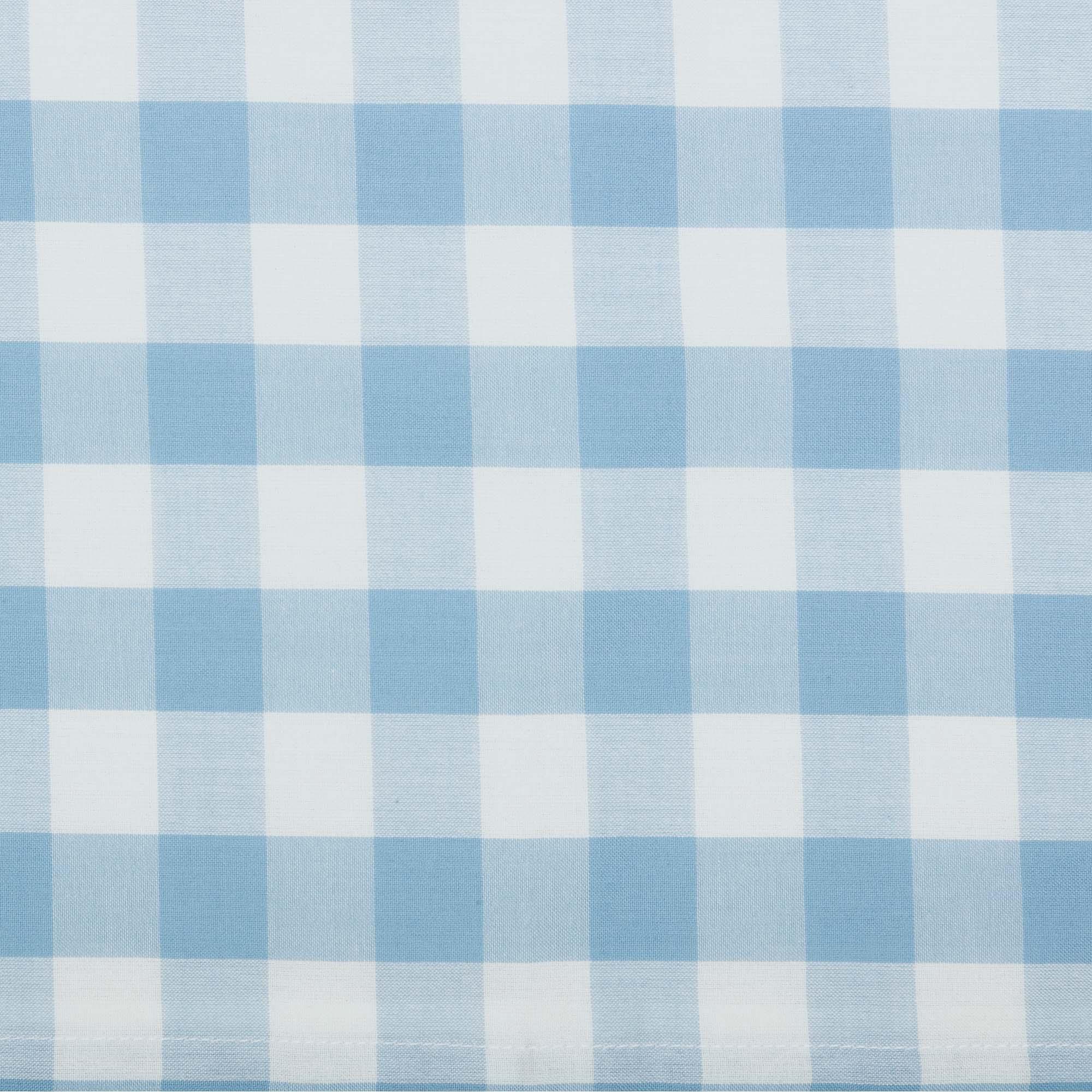 Annie Buffalo Blue Check Ruffled Prairie Long Panel Set of 2 84x36x18 VHC Brands - The Fox Decor