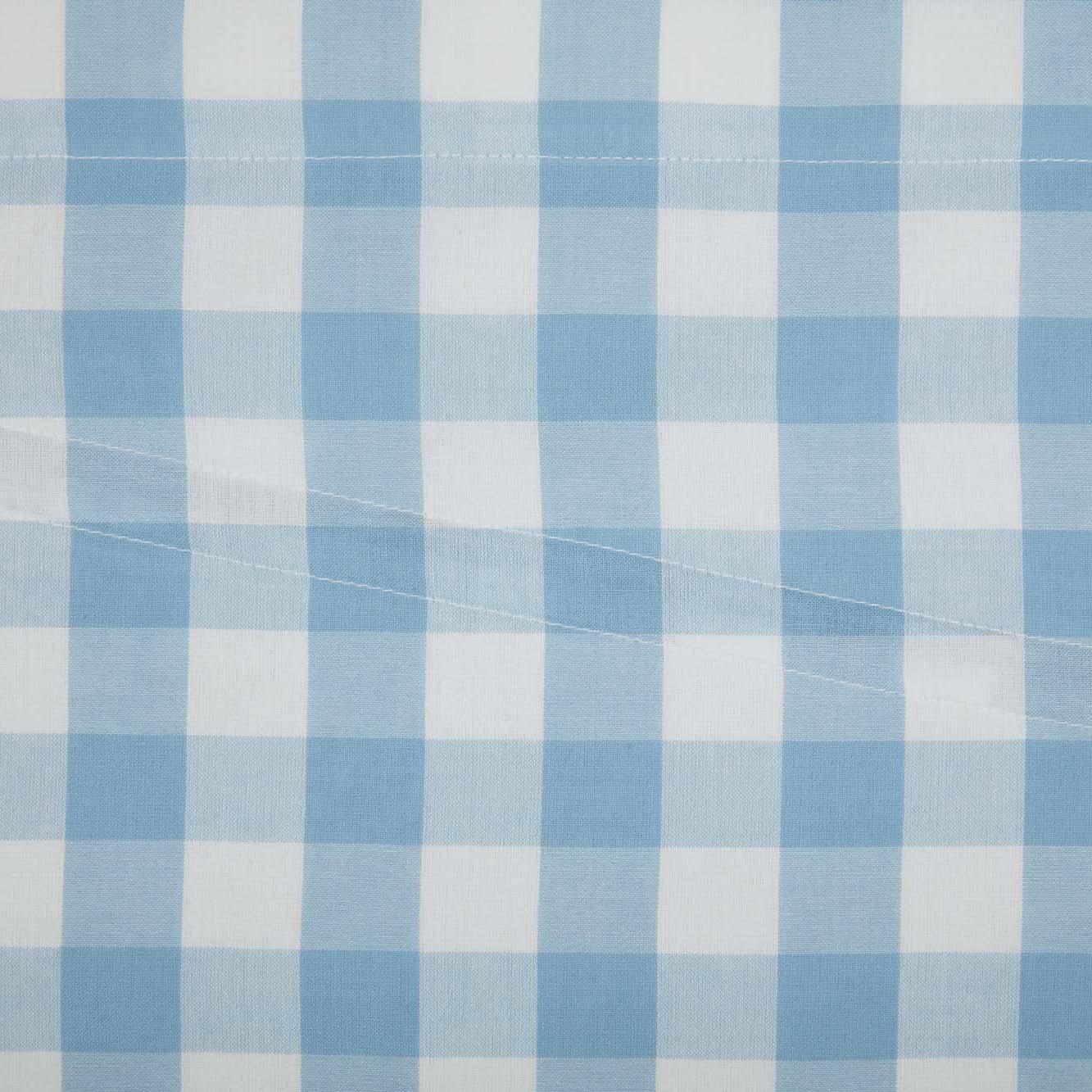 Annie Buffalo Blue Check Prairie Short Panel Set of 2 63x36x18 VHC Brands - The Fox Decor