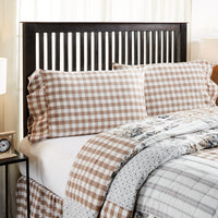 Thumbnail for Annie Buffalo Portabella Check Standard Pillow Case Set of 2 21x30+4 VHC Brands