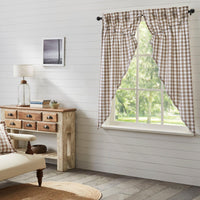 Thumbnail for Annie Buffalo Portabella Check Prairie Short Panel Set of 2 63x36x18 VHC Brands - The Fox Decor