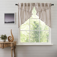 Thumbnail for Annie Buffalo Portabella Check Prairie Swag Set of 2 36x36x18 VHC Brands - The Fox Decor