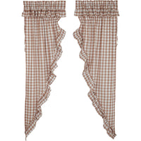 Thumbnail for Annie Buffalo Portabella Check Ruffled Prairie Long Panel Set of 2 84x36x18 VHC Brands - The Fox Decor
