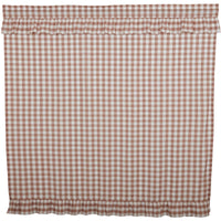 Thumbnail for Annie Buffalo Portabella Check Ruffled Shower Curtain 72x72 VHC Brands