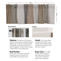 Ashmont Patchwork Valance 19x72 VHC Brands - The Fox Decor