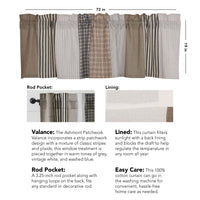 Thumbnail for Ashmont Patchwork Valance 19x72 VHC Brands