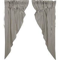 Thumbnail for Ashmont Ticking Stripe Prairie Short Panel Set of 2 63x36x18 VHC Brands