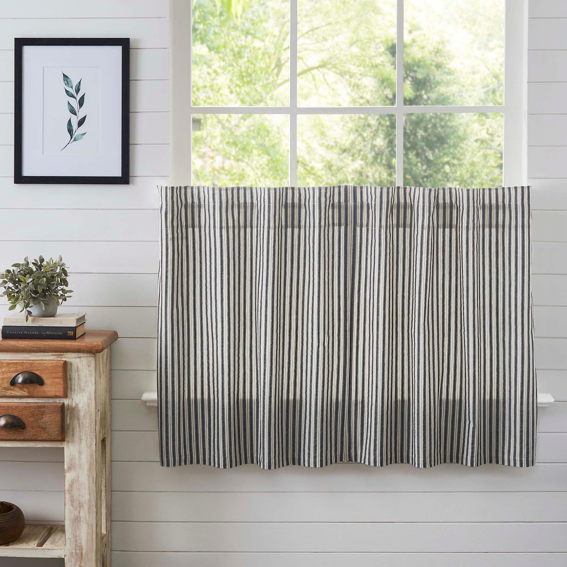 Ashmont Ticking Stripe Tier Set of 2 L36xW36 VHC Brands - The Fox Decor