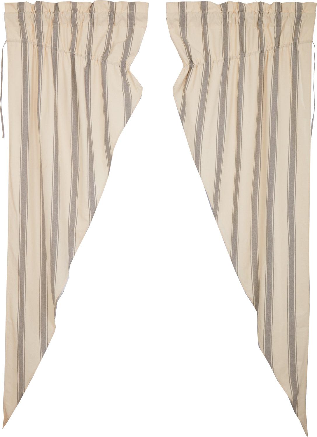 Grace Grain Sack Stripe Prairie Long Panel Set of 2 84x36x18 VHC Brands - The Fox Decor