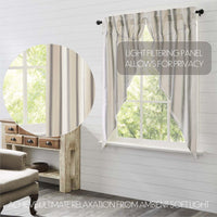 Thumbnail for Grace Grain Sack Stripe Prairie Short Panel Set of 2 63x36x18 VHC Brands - The Fox Decor