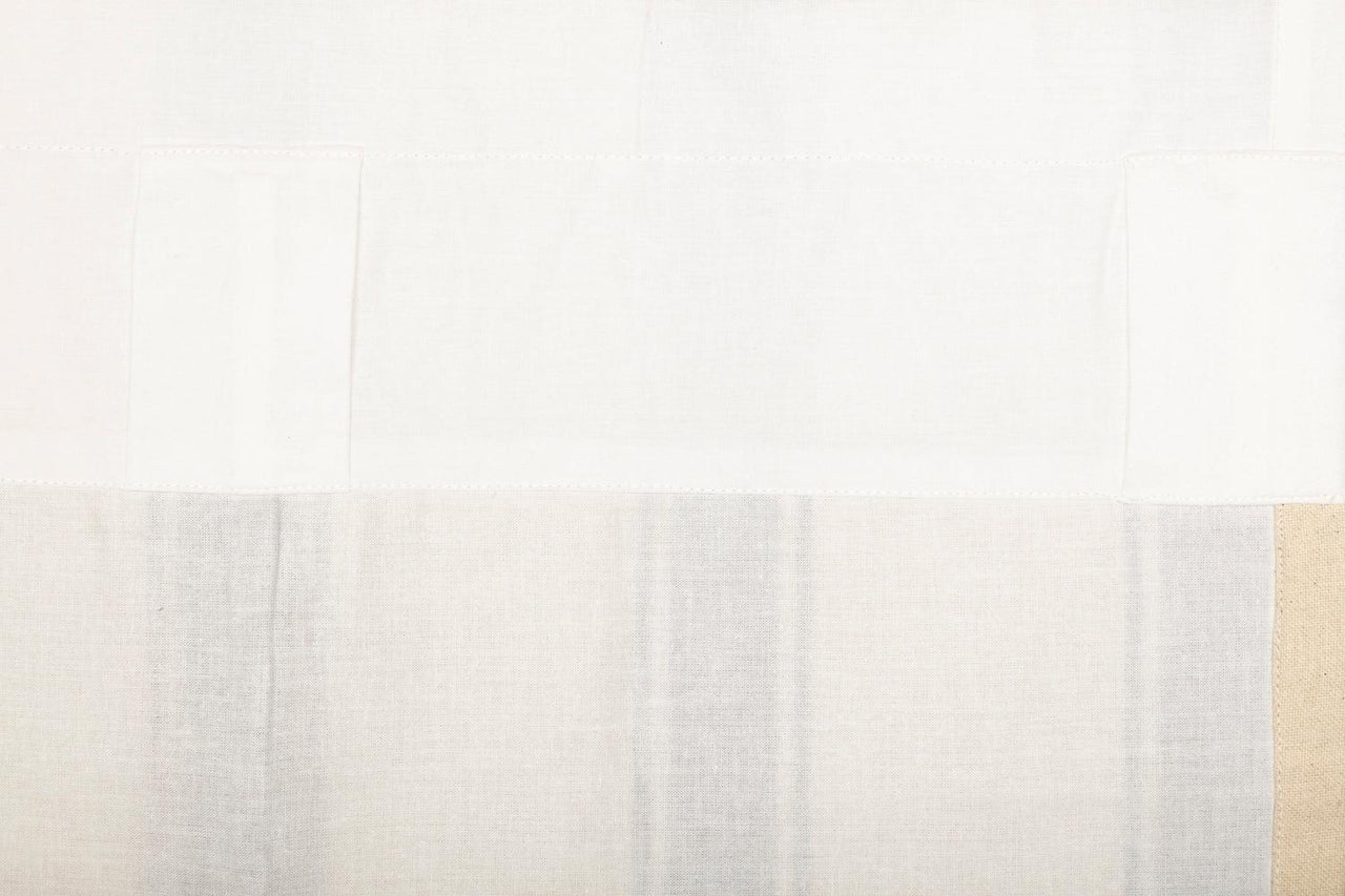Grace Grain Sack Stripe Prairie Short Panel Set of 2 63x36x18 VHC Brands - The Fox Decor