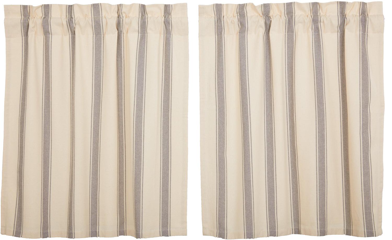 Grace Grain Sack Stripe Tier Set of 2 L36xW36 VHC Brands - The Fox Decor