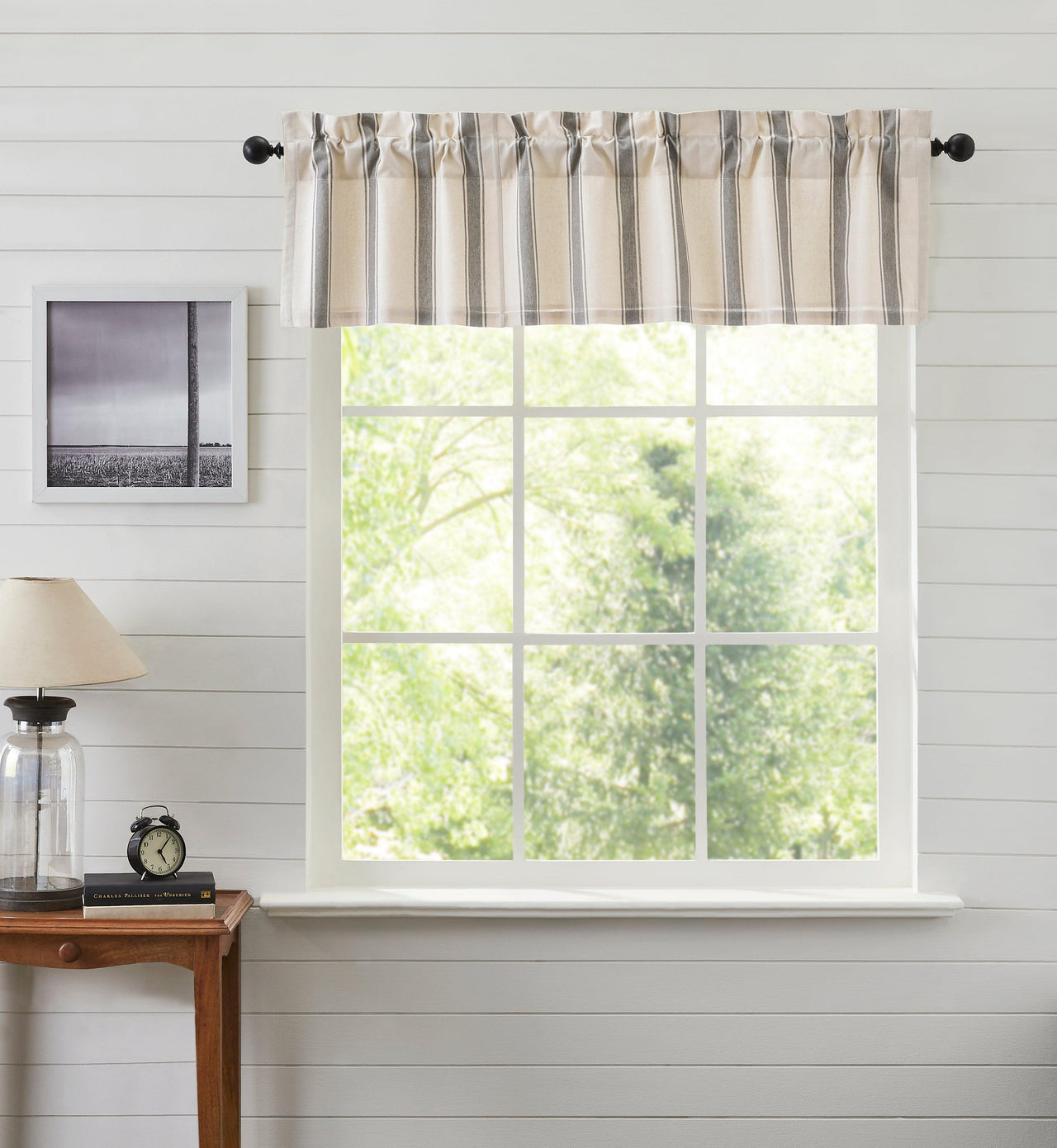 Grace Grain Sack Stripe Valance 16x60 VHC Brands